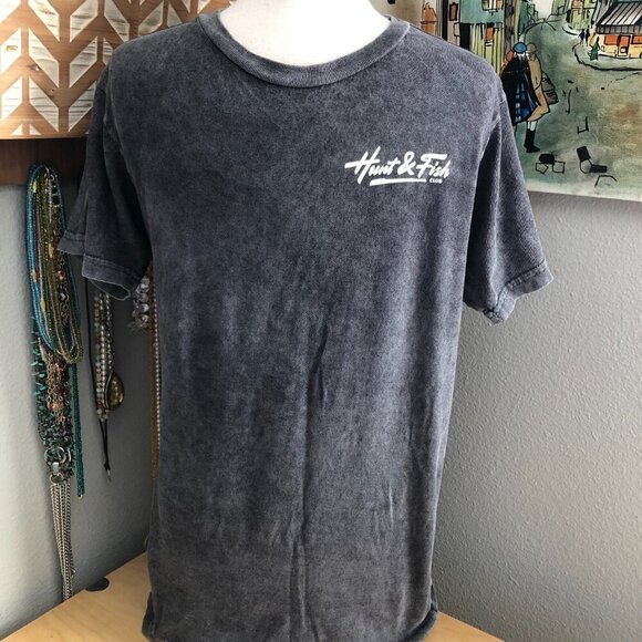Hunt & Fish Club Portland OR Graphic T Shirt - Acid Washed - Picture 2 of 6